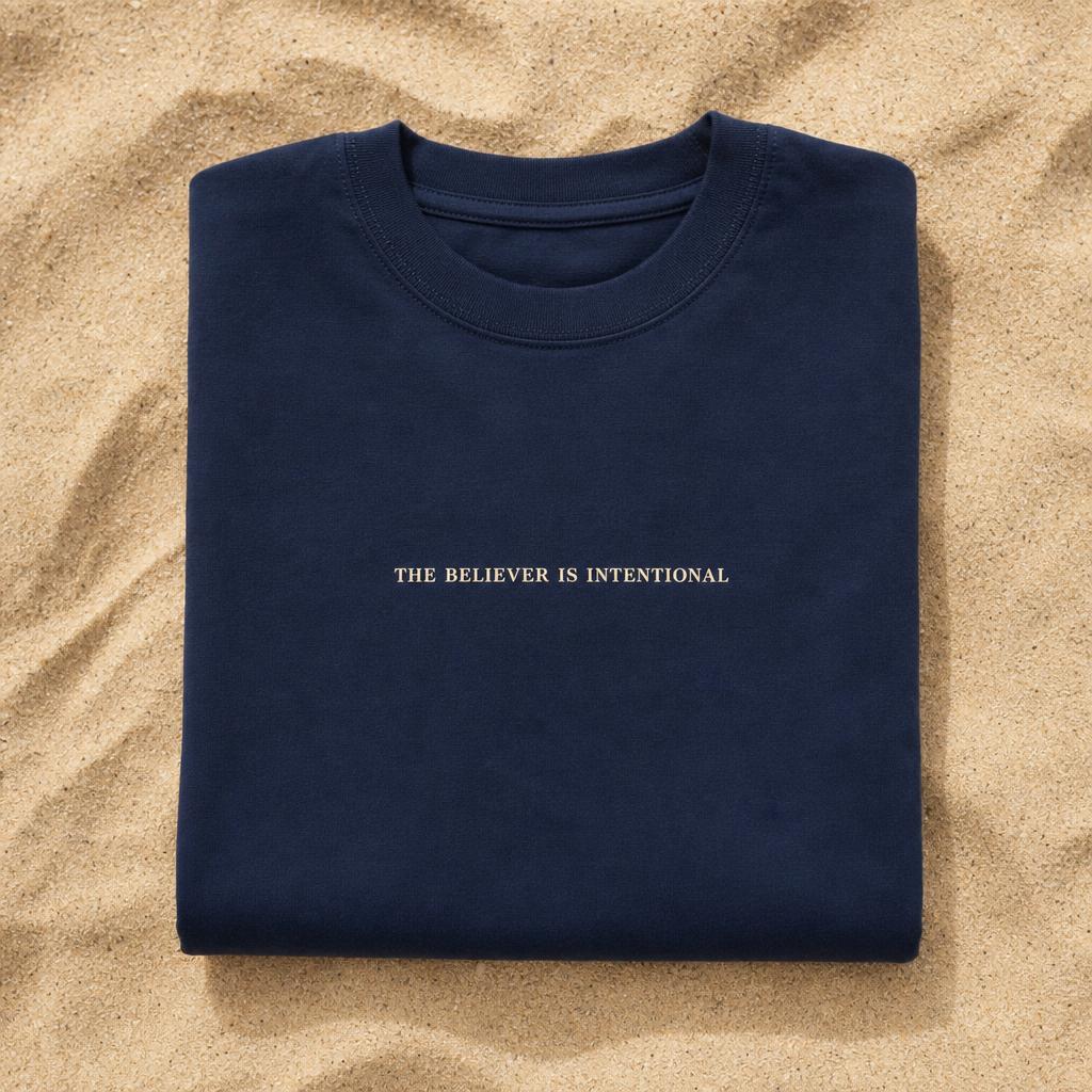 Allah Is Greater Tee — Deep Navy