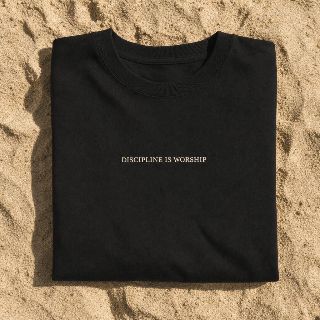 Discipline Daily Tee — Black
