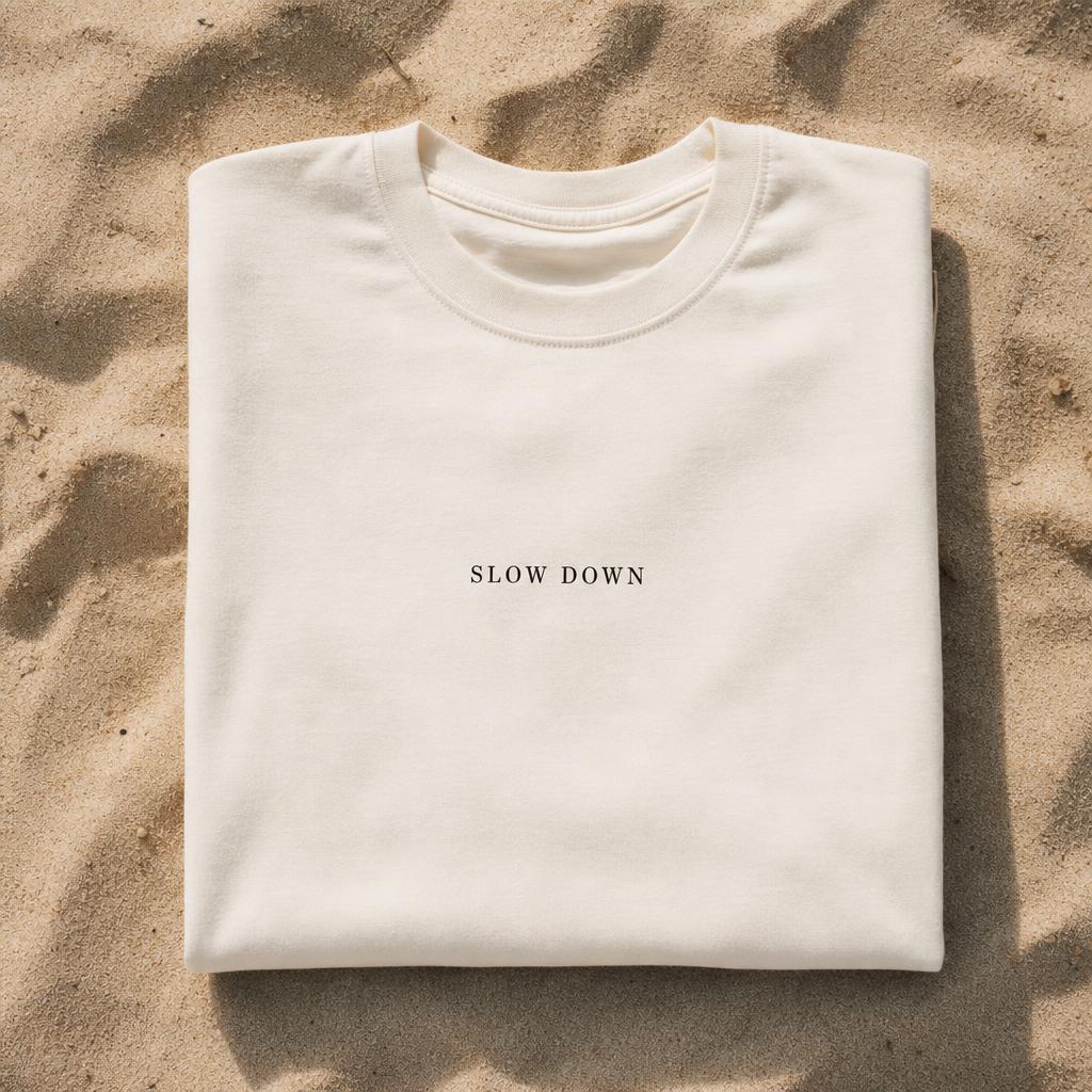 Present Over Perfect Tee — Natural